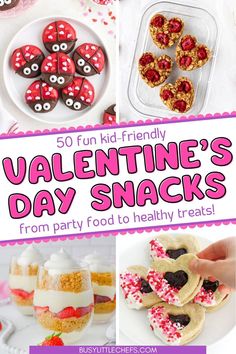 valentine's day snacks from party food to healthy treats that kids can make themselves