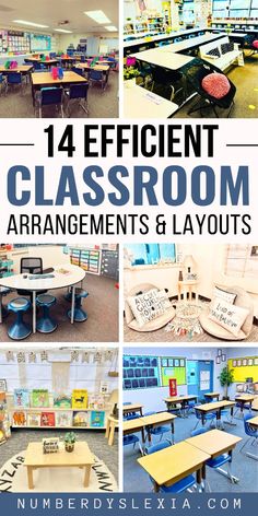 Explore 14 efficient classroom layout and arrangement ideas to optimize your learning space. From creative sitting arrangements to practical desk setups, these ideas are perfect for elementary, preschool, and middle school classrooms. Whether you're designing a new space or reconfiguring an existing one, these tips will help you create an engaging and functional environment for students. Find inspiration for arranging tables, desks, and more to suit various educational needs. #ClassroomLayout #TeachingTips #ClassroomDesign #SittingArrangements #ElementaryClassroom #PreschoolSetup #MiddleSchoolClassroom #ClassroomOrganization Single Desk Classroom Setup, Elementary Desk Arrangement, Classroom Desks Arrangement Elementary, Classroom Set Up With Tables, Desk Placement In Classroom, Classroom Desk Organization Ideas, Desk Arrangement For Talkative Students, Classroom Organisation Ideas, Fourth Grade Classroom Setup