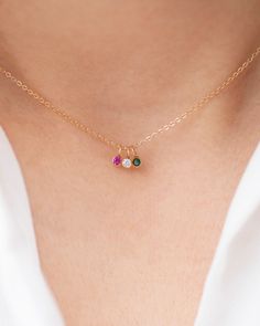 14k Gold Mini Birthstone necklace – E&E PROJECT Dainty 14k Gold Charm Necklace For May Birthstone, Dainty 14k Gold May Birthstone Charm Necklace, 14k Gold Birthstone Charm Necklace, Personalized Dainty 14k Gold Birthstone Necklace, 14k Gold Filled Yellow Gold Birthstone Necklace, Dainty 14k Gold Birthstone Necklace With Round Pendant, May Birthstone Necklace In 14k Gold With Bezel Setting, 14k Gold May Birthstone Necklace With Bezel Setting, 14k Gold Birthstone Necklace For May