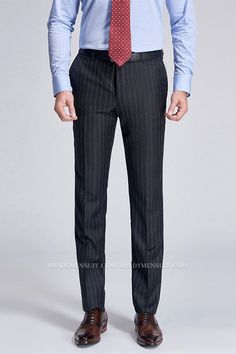 Find Darius Classic Dark Grey Mens Suit Pants with Stripes for any occasion at BradyMensuit, from casual weekend slacks and chino pants, to mens dress pants and tuxedo pants. Shop online with Dark Gray Stripe men's pants in any size you want.. Classic Pinstripe Business Pants, Pinstripe Tapered Leg Dress Pants For Formal Occasions, Classic Pinstripe Dress Pants For Formal Occasions, Pinstripe Dress Pants With Welt Pockets, Pinstripe Dress Pants For Business, Tailored Pinstripe Dress Pants With Tapered Leg, Tailored Pinstripe Bottoms For Business, Pinstripe Tapered Leg Pants For Formal Occasions, Business Pinstripe Dress Pants Straight Leg