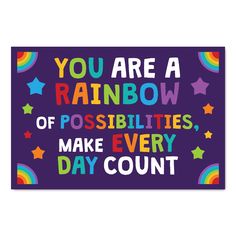 You are a Rainbow of Possibilities - Print Your Own Bulletin Board Printable Digital Library Sproutbrite Rainbow Of Possibilities, School Library Bulletin Boards, Hallway Decorations, Rainbow Bulletin Boards, Health Bulletin Boards, Printable Bulletin Board, Rainbow Board, Classroom Bulletin Board, Sunday School Classroom