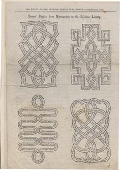 an old book with some designs on it