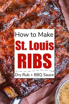 how to make st louis ribs with bbq sauce