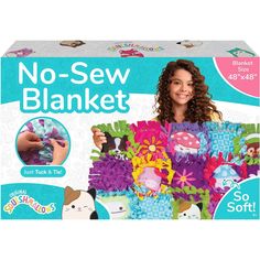 ACD Distribution, LLC 1 - ART - B - Kits FA Squishmallows Design Your Own No-Sew Blanket Kit Tied Blankets, No Sew Blanket, Squishmallows Collection, Sew Blanket, Bubble Activities, No Sew Fleece, Blanket Squares, Toy Guide, No Sew Blankets