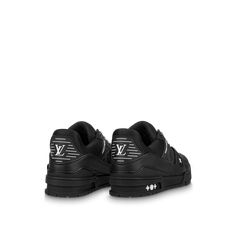 LOUIS VUITTON® - Lv Trainer Sneaker - Black Zapatillas Louis Vuitton, Lv Trainers, Louis Vuitton Trainer, Lv Trainer Sneaker, Louis Vuitton Trainers, Kash Doll, Yeezy 750, Vintage Basketball, Basket Vintage