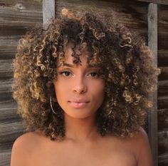 Blonde Tips, Blonde Curly Hair, Natural Hair Inspiration, Organic Hair