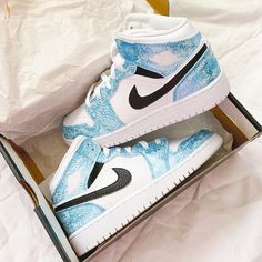 Nike Custom Air Jordan 1 Mid Sneakers Hand Painted With Leather Paint And Coated Waterproof New With Box Size 4y- Women’s 5.5 Size 4.5y- Women’s 6 Size 5y- Women’s 6.5 Size 5.5y- Women’s 7 Size 6y- Women’s 7.5 Size 6.5y- Women’s 8 Size 7y- Women’s 8.5 1 Lovers, Cute Jordans, Custom Air Jordan 1, Nike Custom, Mid Sneakers, Nike Shoes Girls, Nike Fashion Shoes, Jordan Shoes Girls, Preppy Shoes