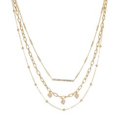 Give your look a sparkling flourish with this Simply Vera Vera Wang multistrand necklace. Give your look a sparkling flourish with this Simply Vera Vera Wang multistrand necklace. NECKLACE DETAILS Pendant length: 1.56-in. Chain length: 17-in. with 3-in. extender Clasp: lobster-claw Metal: alloy Plating: gold tone Finish: polished Material: glass Additional details: nickel safe Not appropriate for children 14 years old and younger. Size: One Size. Gender: female. Age Group: adult. Granddaughter Gifts, Vera Wang Collection, Simply Vera Wang, Granddaughter Gift, Simply Vera, Necklace Necklace, Multi Strand Necklace, Fantasy Jewelry, Vera Wang