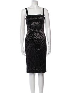 Dolce & Gabbana Sheath DressBlackPrintedLace Trim EmbellishmentSleeveless with Square NecklineConcealed Zip Closure at BackDesigner Fit: Dresses by Dolce & Gabbana typically fit true to size. Knee Length Dress, Knee Length, Print Patterns, Dolce And Gabbana, Dress Outfits, Trim, Square, Clothes For Women, Dresses