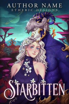 the cover for starbitten, an animated fantasy novel by author name ether designs