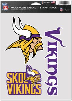 the minnesota vikings logo is shown in this decal