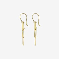 Details Sia Taylor 18k gold rainfall earrings. Each earring measures approximately 1″ and, when hanging, the earrings measure approximately 1 1/2″ from the top of the ear wire to the bottom of the earring. - 18k yellow gold - total length 1 1/2" Gold-plated Yellow Gold Linear Earrings With Ear Wire, 14k Yellow Gold Linear Earrings With Ear Wire, Yellow Gold Dangle Linear Earrings With Ear Wire, Yellow Gold Plated Long Drop Chandelier Earrings, Yellow Gold Dangle Hoop Earrings With Ear Wire, Gold Linear Earrings With Ear Wire In 14k Gold, Gold Long Drop Hoop Earrings, Yellow Gold Drop Earrings With Ear Wire, Yellow Gold Linear Drop Earrings With Ear Wire