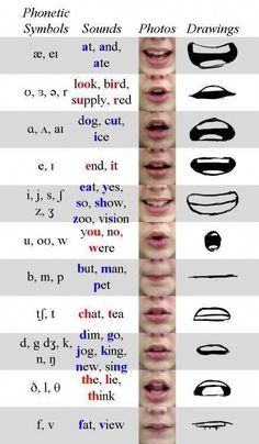 an image of different types of lips and their names on the same page, with text below