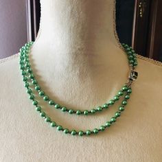 Handcrafted green Czech Pearl forsterite peridot gemstone clasp necklace, high quality Czech glass pearls, recycled spacers from vintage broken jewelry, handmade genuine faceted forsterite peridot gemstone box clasp set in oxidized silver, one of a kind elegant statement piece, 18" long with 20" fall. Elegant Lime Green Beaded Jewelry, Elegant Lime Green Jewelry With Round Beads, Formal Green Faceted Beaded Necklaces, Formal Green Beaded Necklace With Faceted Beads, Green Faceted Beads Jewelry As Gift, Green Faceted Beads Jewelry For Gift, Elegant Green Faceted Beaded Necklaces, Elegant Green Faceted Beaded Necklace, Formal Green Single Strand Beaded Necklace