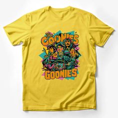 Retro The Goonies Movie T-Shirt, Vintage 80s Adventure Film Graphic Tee, Colorful Pop Culture Apparel, Unisex Gift Male T-Shirt Custom graphic T-Shirt.Customize your color Goonies Movie, The Goonies, Adventure Film, Goonies, Unisex Gift, Movie T Shirts, Unisex Gifts, Male T Shirt, Custom Shirts