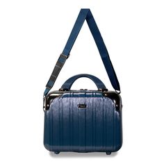 Indulge in opulent travel with The Melrose S from American Green Travel, offering a refined spinner carry-on and a chic vanity case. Drawing inspiration from vintage aesthetics, the durable polycarbonate hard shell showcases metallic corner protectors, coordinating handles, wheels, and hardware for enduring style. Unlock security with the TSA lock and anti-theft zippers on the carry-on, complemented by a retractable carry strap for added ease. Revel in expansive inner compartments, featuring zip Elegant Rectangular Luggage For Travel, Luxury Travel Luggage With Detachable Handle, Luxury Luggage With Detachable Handle For Travel, Elegant Rectangular Travel Luggage, Elegant Luggage With Top Carry Handle For On-the-go, Elegant Travel Bag With Luggage Sleeve For Overnight Trips, Elegant Rectangular Shoulder Bag For Trip, Rectangular Travel Luggage With Detachable Handle, Elegant Luggage With Sleeve For Trip