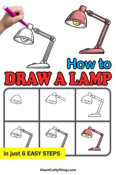 how to draw a lamp in just 6 easy steps with pictures and instructions for beginners