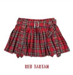 ad eBay - ACDC RAG Pleated Pants Skirt Skapan REⅮ Tartan With inner pants 1dayFreeShipping - Buy Now, click the link (eBay) Punk Grunge Fashion, Acdc Rag, Shirt Extender, Skirt Extender, Red Plaid Skirt, Tartan Shirt, Plaid Pleated Skirt, Pants Skirt, Teenage Fashion