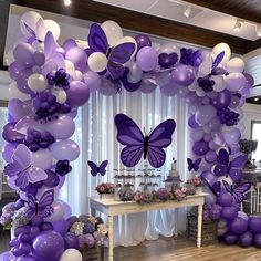 Purple Birthday Party, Birthday Decorations At Home, Simple Birthday Decorations, Purple Balloons, Purple Birthday