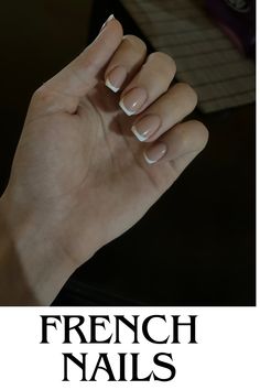 White French tip nails | Minimalist nails | Nails french for summer nails design 🤍🍭 French Nails Design, White French Tip Nails, Nails Minimalist, White French Tip, French Nail Designs, Tip Nails, Nails French, White French