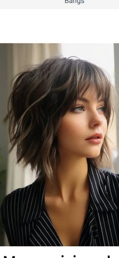 Layered Bob With Fringe Bangs, Short Haircuts With Bangs, Funky Hair, Bob Hairstyles With Bangs, Edgy Short Hair, Short Hair With Bangs, Haircuts With Bangs