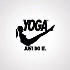 the logo for yoga just do it