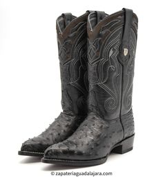 2990305 J-TOE FULL QUILL OSTRICH BLACK | Genuine Leather Vaquero Boots and Cowboy Hats | Zapateria Guadalajara | Authentic Mexican Western Wear West Boots, Wild Wild West, Western Style Boots, Mens Cowboy, Harness Boots, Black 13, Leather Cowboy Boots, Style Boots, Cowboy Boot