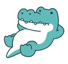 a cartoon alligator with its mouth open