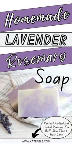 Are you looking for a gentle and nourishing soap for your skin and hair? Try this homemade lavender rosemary soap! This all-natural herbal remedy combines the soothing benefits of lavender and the revitalizing properties of rosemary, making it perfect for skin care and hair care. Enjoy the calming aroma while this luxurious soap hydrates your skin and strengthens your hair. Simple to make and packed with natural goodness, it’s an excellent addition to your self-care routine. Click to discover the easy recipe and start creating your own soothing lavender rosemary soap today! Lavender Soap Recipe, Diy Self Care, Rosemary Soap, Skin Care And Hair Care, Benefits Of Lavender, Lavender And Rosemary