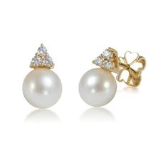 Bông tai Ngọc trai nuôi nước ngọt trắng, chế tác bằng Vàng 14K của AME Jewellery.White Freshwater Cultured Pearl Earrings in 14K Yellow Gold. Timeless White Brilliant Cut Pearl Earrings, Timeless White Pearl Earrings With Brilliant Cut, Classic White Pearl Earrings For Formal Occasions, White Brilliant Cut Pearl Earrings For Formal Occasions, Classic White Round Cut Pearl Earrings, Classic White Pearl Earrings, White Round Cut Pearl Earrings With Prong Setting, White Pearl Earrings With Prong Setting, Timeless White Pearl Earrings For Anniversary