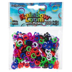 rainbow loom beads are packed in a plastic bag