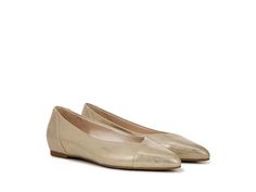 LifeStride Promise - Women's Flat Shoes : Platino Gold : Promise and chic, these LifeStride Promise ballet flats are unmatched for comfort and versatility. Designed with faux leather upper, pointed toe design, and mixed-material design on select styles. The Soft System comfort package provides all-day support, flex, and cushioning. Faux leather lining and foam insole. Slip-on style. Branding on the footbed. Polyurethane outsole. Imported. Measurements: Heel Height: 3 4 in Weight: 11.2 oz Product measurements were taken using size 7, width M (B). Please note that measurements may vary by size. Women's Flat Shoes, Black Fire, Red Fire, Toe Designs, Material Design, Flat Shoes, Womens Flats, Product Reviews, Flat Shoes Women