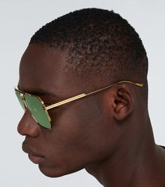 Gold Aviator Sunglasses With Tinted Lenses, Gold Aviator Sunglasses With Tinted Square Frame, Modern Gold Aviator Sunglasses With Tinted Lenses, Gold Square Frame Aviator Sunglasses With Tinted Lenses, Modern Green Sunglasses With Metal Frame, Modern Gold Aviator Sunglasses With Square Frame, Modern Gold Square Frame Aviator Sunglasses, Luxury Green Sunglasses With Mirrored Lenses, Gold Square Frame Aviator Sunglasses With Metal Frame