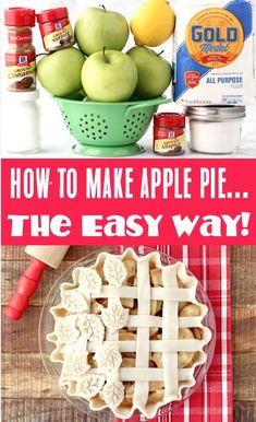 Apple Pie Recipe Easy Green Apple Pie Recipe Easy, Apple Pie Recipe Easy Homemade, Green Apple Pie Recipe, Easy Apple Pie Recipe With Premade Crust And Pie Filling, Applepie Homemade Easy, How To Bake Frozen Homemade Apple Pie, Beginner Apple Pie Recipe, Apple Pie With Precooked Apples, Apple Pie Recipe From Scratch