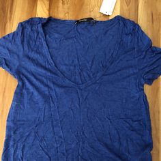 Bnwt Twenty Brand Royal Blue V Neck Tee Super Comfy, Excellent Condition. Size: Xs But I’d Say It Fits More Like A Small Trendy Blue V-neck Shirt, Blue Relaxed Fit V-neck Shirt, Blue V-neck Shirt With Relaxed Fit, Blue Tee, Blue V, V Neck Tee, The Twenties, Royal Blue, Womens Tops