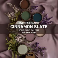 the color of the year is cinnamon slate from paint palettes to benamin more