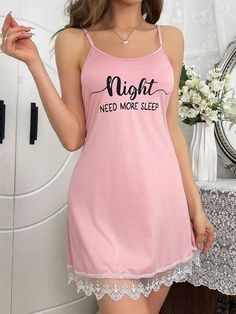 Sleeveless Summer Night Sleepwear, Summer Sleeveless Sleepwear, Cotton Sleeveless Camisole For Pajama Party, Pink Stretch Sleeveless Sleepwear, Pink Sleeveless Stretch Sleepwear, Stretch Sleeveless Camisole For Loungewear, Cotton Cami Tank Top For Sleep, Casual Sleeveless Camisole For Bedtime, Casual Sleeveless Night Dress