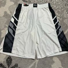 Nwt Under Armour White Court Short Basketball Shorts 11” Inseam Nwt, Brand New With Tags Never Worn, Very Small Dot On The Back As Seen In Images Size Large White Casual Sports Shorts, White Sports Bottoms Short Length, White Short Length Sports Bottoms, White Athletic Shorts With Elastic Waistband For Sports, Under Armour White Bottoms For Summer, Casual White Athletic Shorts For Sports, Casual White Athletic Shorts With Elastic Waistband, Sporty White Bottoms With Elastic Waistband, White Athleisure Shorts With Elastic Waistband