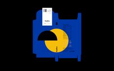 an image of a blue and yellow folder