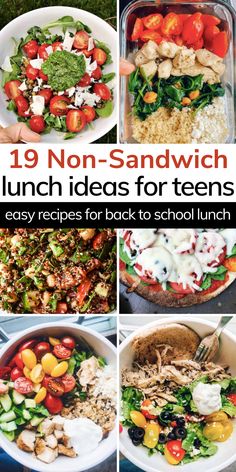 19 non - sandwich lunch ideas for teens