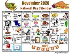 the national day calendar for november