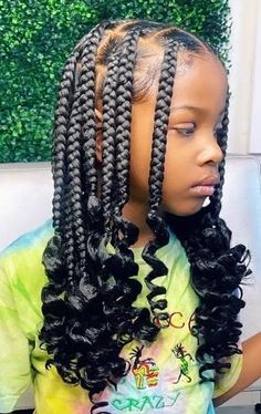 Hairstyle Little Black Girls Braids, Hairstyles For Kids Back To School, Box Braids For Little Black Girls Hair, Hairstyles For Black Girls Kids Braided, Hairstyles For Little Black Girls Braids, 4 Part Braid Hairstyles, Cute Hairstyles For Year 7 Old Braids, Hairstyle Ideas For Black Girls Braids