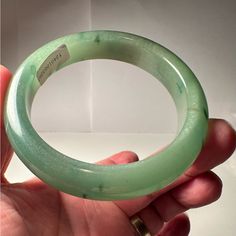 61mm (A-Grade) Myanmar Natural A-Grade Green Jade Bracelet+Certificate3256 Classic Green Round Bangle, Green Jade Bracelet, A Grade, Jade Bracelet, Green Jade, Jade Green, Myanmar, Womens Jewelry Bracelets, Jade