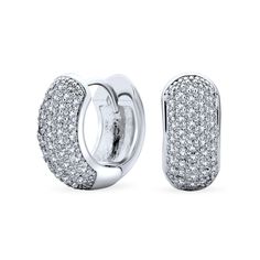 Discover our Pave CZ Huggie Hoops, perfect for those seeking delicate yet glamorous accents. These huggie earrings are impeccably polished and glisten with captivating pave texture. Affordable elegance with just the right touch of pizzazz. Adorned with cubic zirconia, they are lightweight and comfortable. Ideal for young ladies who love a touch of sparkle. Timeless and pleasing gifts that are always well-received. Crafted with rhodium-plated brass, showcasing style and quality. Quiet Elegance, Huggie Earring, Hoop Earrings Silver, Heart Hoop Earrings, Fall Jewelry, Huggie Earrings, Huggie Hoop Earrings, Rose Earrings, Rose Gold Earrings