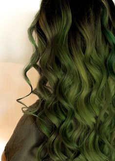 Are you looking to make a bold statement with your hairstyle? Then try dyeing it green! In this video, we'll show you how to get the perfect green-dyed hairstyle. From choosing the right shade of green for your complexion, to picking the best hair products for coloring and protecting your hair, we've got all the tips and tricks you need. We'll also show you some easy styling ideas so that you can rock this vibrant look like a pro. #hairstyle #trendy #trendyfashion #dyehair Green Hair With Black Roots, Olive Green Hair Color, Green Hair Guy, Green Wavy Hair, Brown And Green Hair, Curly Green Hair, Olive Hair Colour, Moss Green Hair, Green Brown Hair