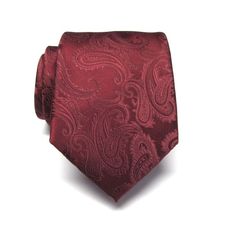 This tie is made of 100% silk, 3.50" wide at it's widest point and 58" long - standard length and width. Hand rolled and sewn by hand. Formal Burgundy Standard Tie, Burgundy Floral Tie, Elegant Burgundy Ties For Semi-formal Occasions, Wedding Paisley Print Standard Tie, Peach Tie, Semi-formal Standard Tie With Paisley Print, Classic Paisley Print Patterned Ties, Burgundy Tie, Semi-formal Paisley Print Standard Tie