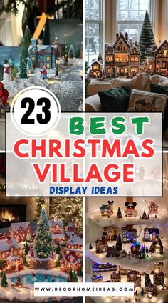 the best christmas village display ideas