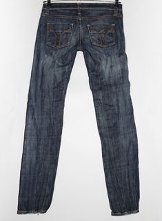 "Miss Sixty Radio style jeans in blue denim. - Size tag: Please always check measurements before buying. Size 28 - Measurements (laying flat): Waist: 15.5\" Outleg: 39\" Inleg: 32.5\" Thigh: 10.5\" Rise: 6\" Leg opening: 6\" -Wear: /Please see images for details/ Good used condition. -Flaws: / serious wear, tears, holes, marks or stains/ None - Fabric: Cotton, Elastane *All of our items are preloved pieces so some signs of natural wear and age are to be expected. Please look through the photos carefully to check if the condition is to your satisfaction. *All efforts are made to show any defects however small imperfections may be missed. In cases that we've missed a major flaw, please remember that we are still human and make mistakes, please contact us first so we can work out any occurred Miss Sixty Jeans, Fun Pants, Miss Sixty, Style Jeans, Womens Jeans, Making Mistakes, Radios, Jeans Style, Bulgaria