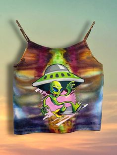 This tank by Wild Fable was hand dyed with quality products to ensure lasting color! Perfect for summer, festivals, and casual wear! Alien Decal on front. Message me for questions, additional photos, and more! Summer Music Festival Tank Top With Graphic Print, Summer Acid Wash Bleached Tops, Artistic Tie-dye Summer Tops, Festival Acid Wash Cotton Tank Top, Acid Wash Cotton Tank Top For Festivals, Acid Wash Sleeveless Summer Top, Summer Music Festival Tank Top, Cotton Tie Dye Tank Top For Festivals, Acid Wash Summer Tank Top