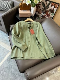 Size: XS, S, M, L, XL, XXL, XXXL It comes with Dust box, Care manual, Tag, and Paper bag.Size Guide: Modern Green Long Sleeve Tops, Modern Green Tops For Fall, Modern Green Top For Fall, Modern Green Fall Tops, Everyday Luxuries, Chic Me, Chic Handbags, Women Clothes, Luxe Fashion